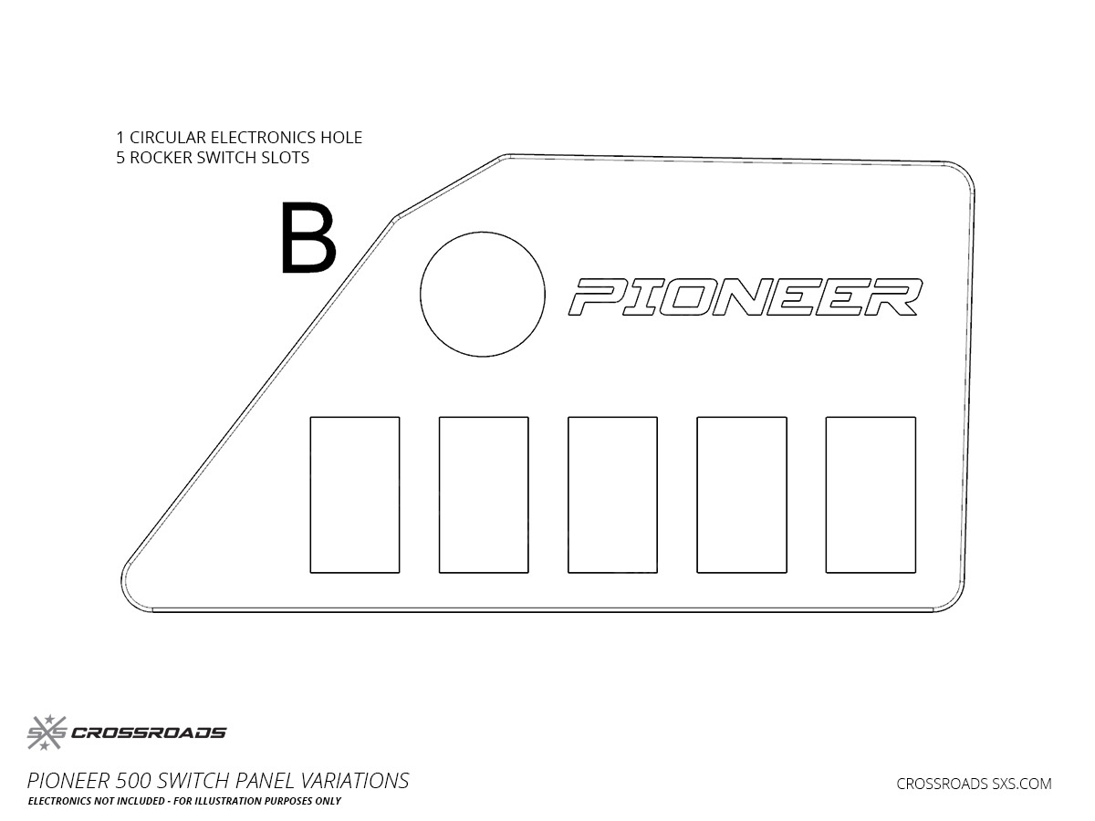 Switch Panel Dash Plate for Honda Pioneer 500 - Image 8