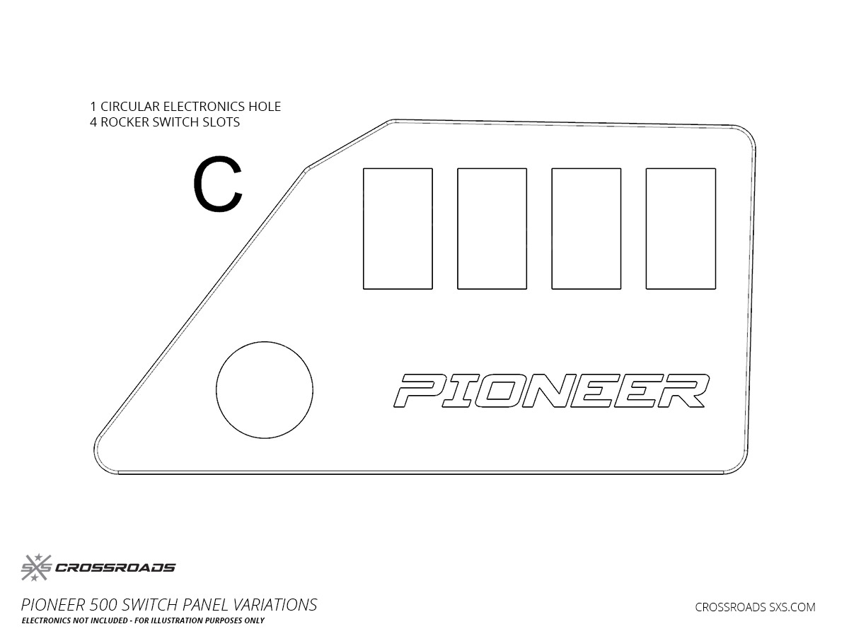 Switch Panel Dash Plate for Honda Pioneer 500 - Image 9