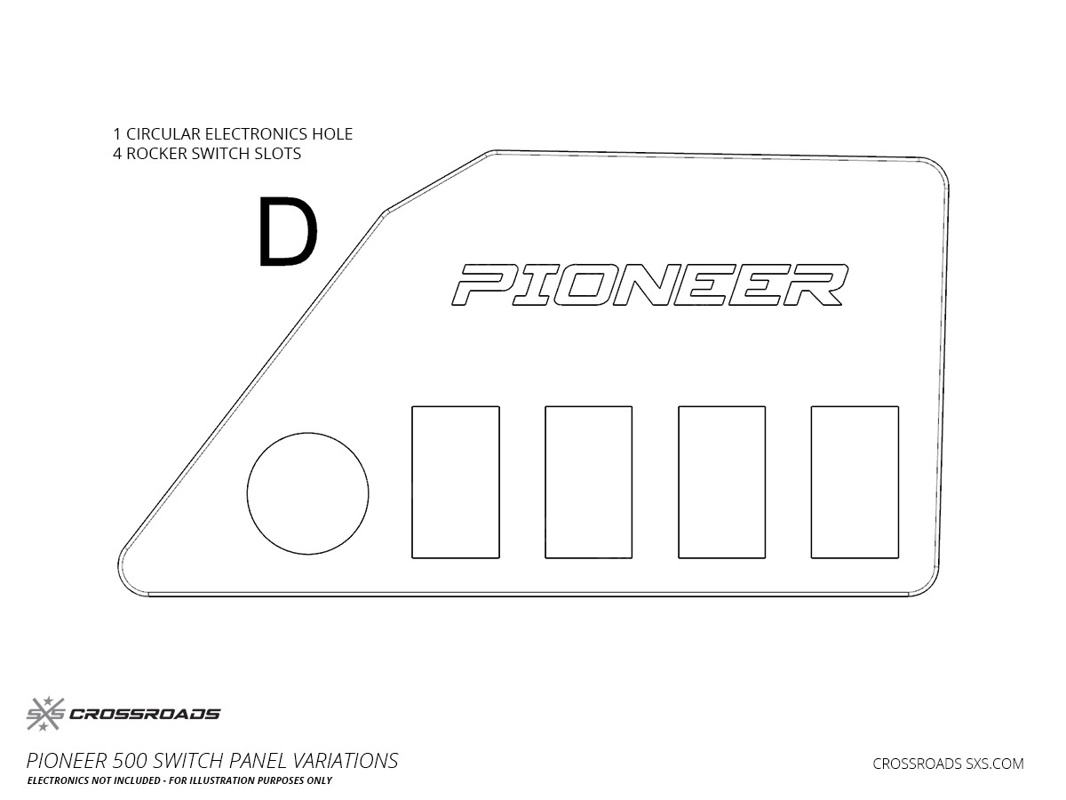 Switch Panel Dash Plate for Honda Pioneer 500 - Image 10