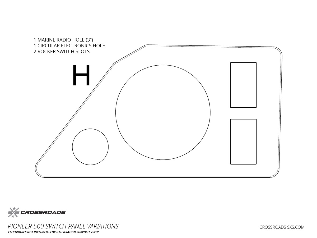 Switch Panel Dash Plate for Honda Pioneer 500 - Image 14