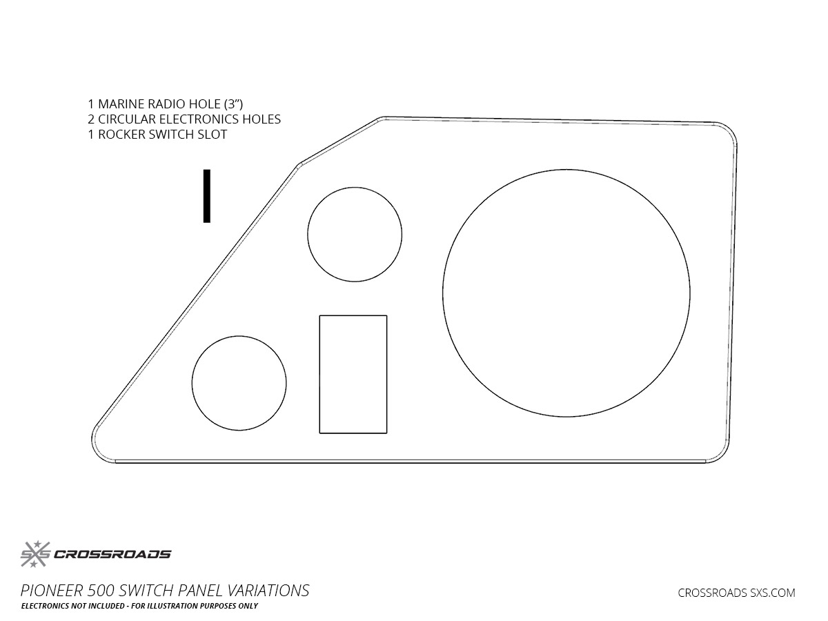 Switch Panel Dash Plate for Honda Pioneer 500 - Image 15
