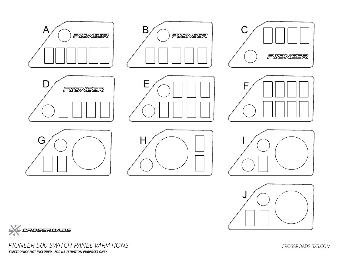 Switch Panel Dash Plate for Honda Pioneer 500 - Image 2