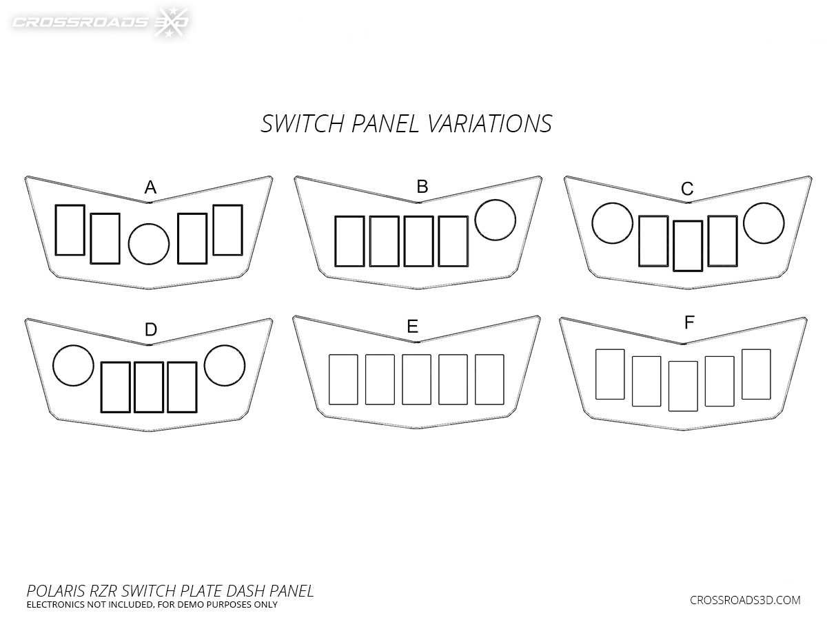 Switch Plate for Polaris RZR 570, 800, 900 - Image 6