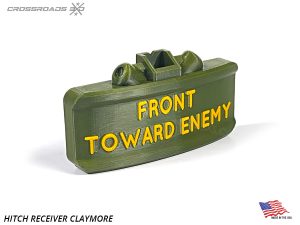 Claymore Mine Replica Tow Hitch Receiver Plug Cover