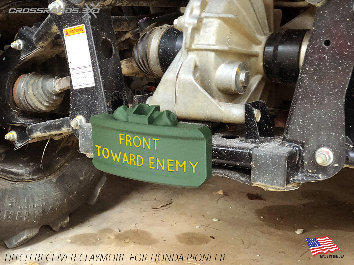 Claymore Mine Replica Tow Hitch Receiver Plug Cover - Image 2