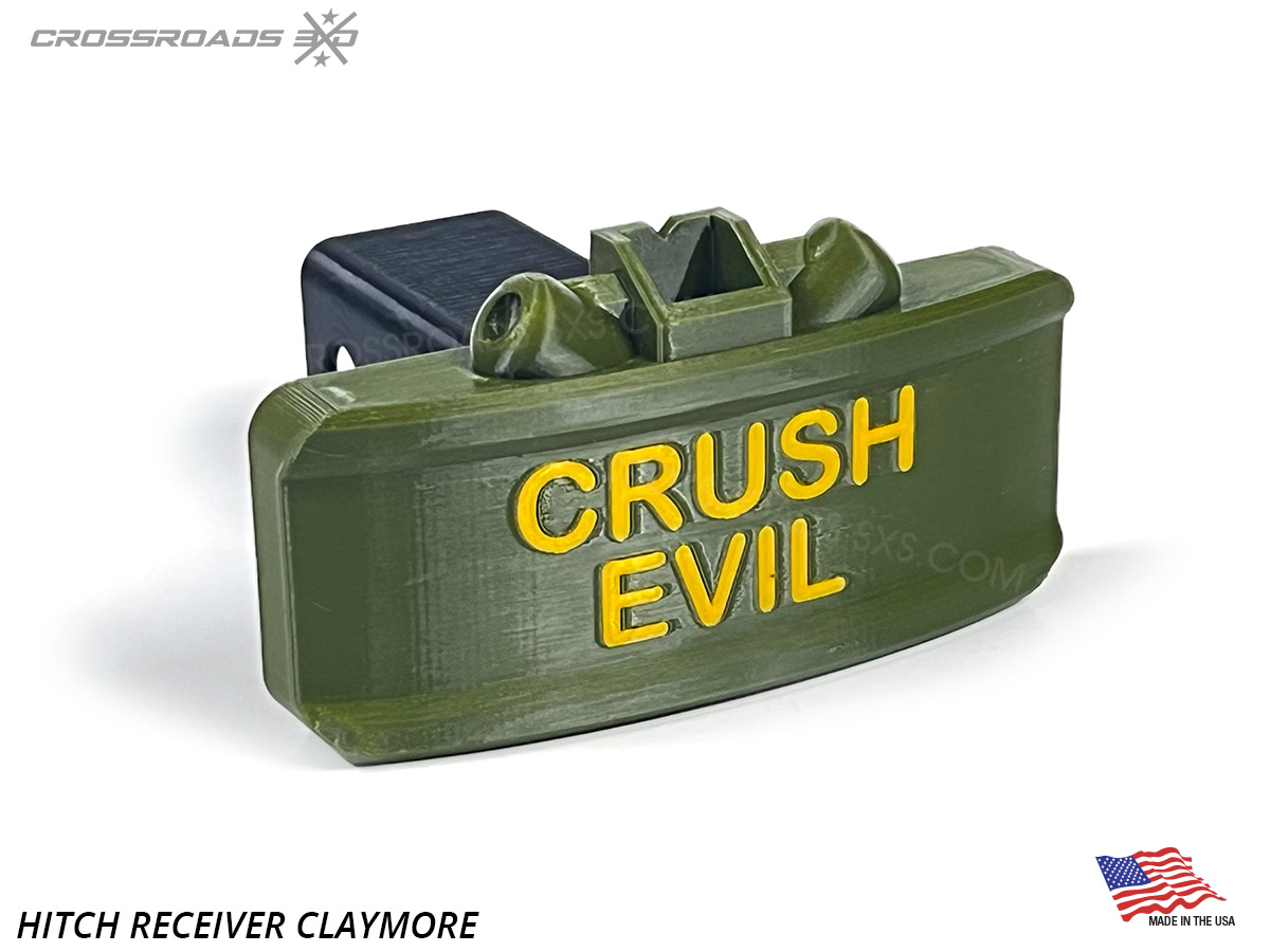 Claymore Mine Replica Tow Hitch Receiver Plug Cover - Image 3