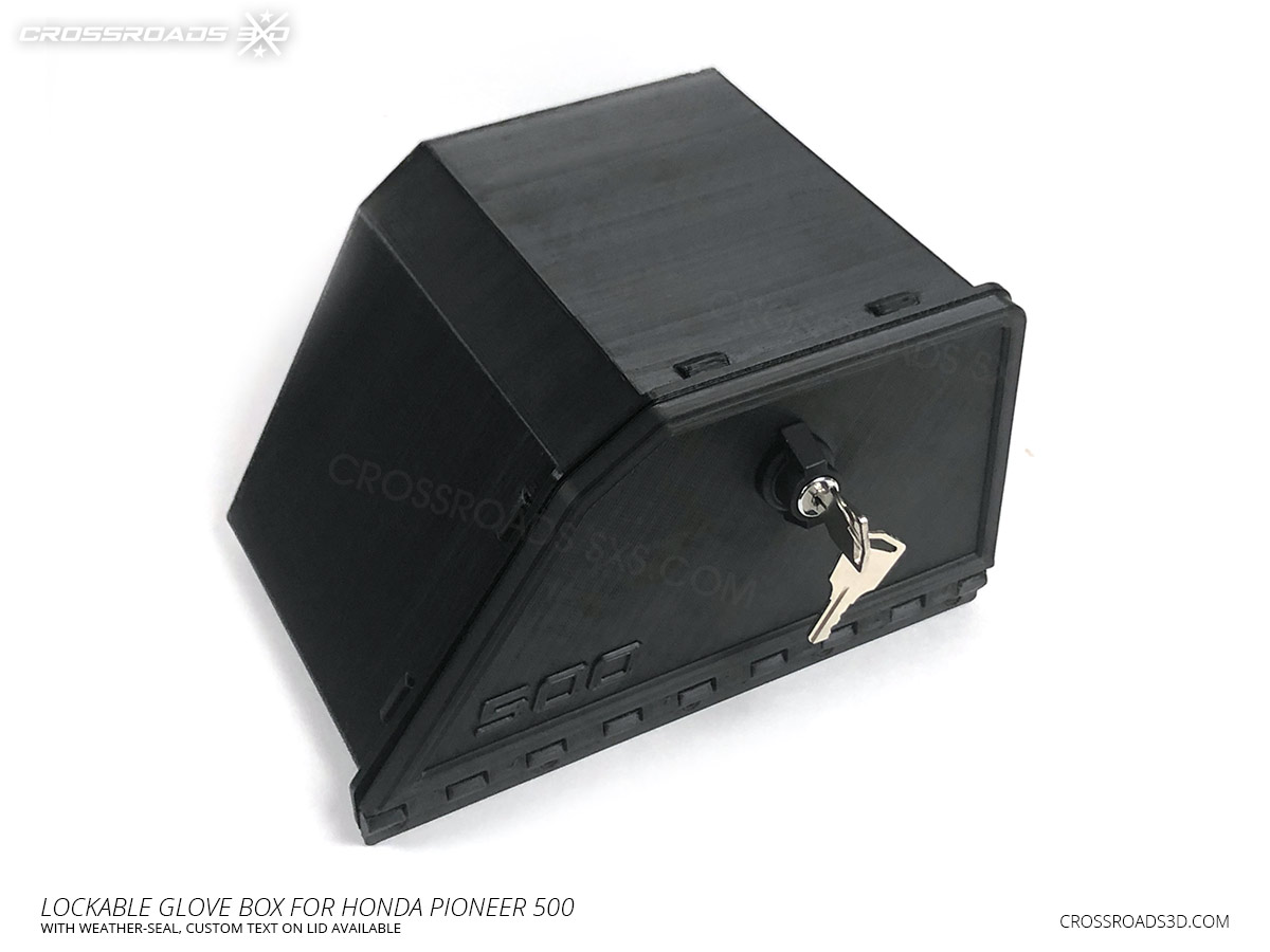 Lockable Weather-sealed Glove Box for Pioneer 500, 520 - Image 3
