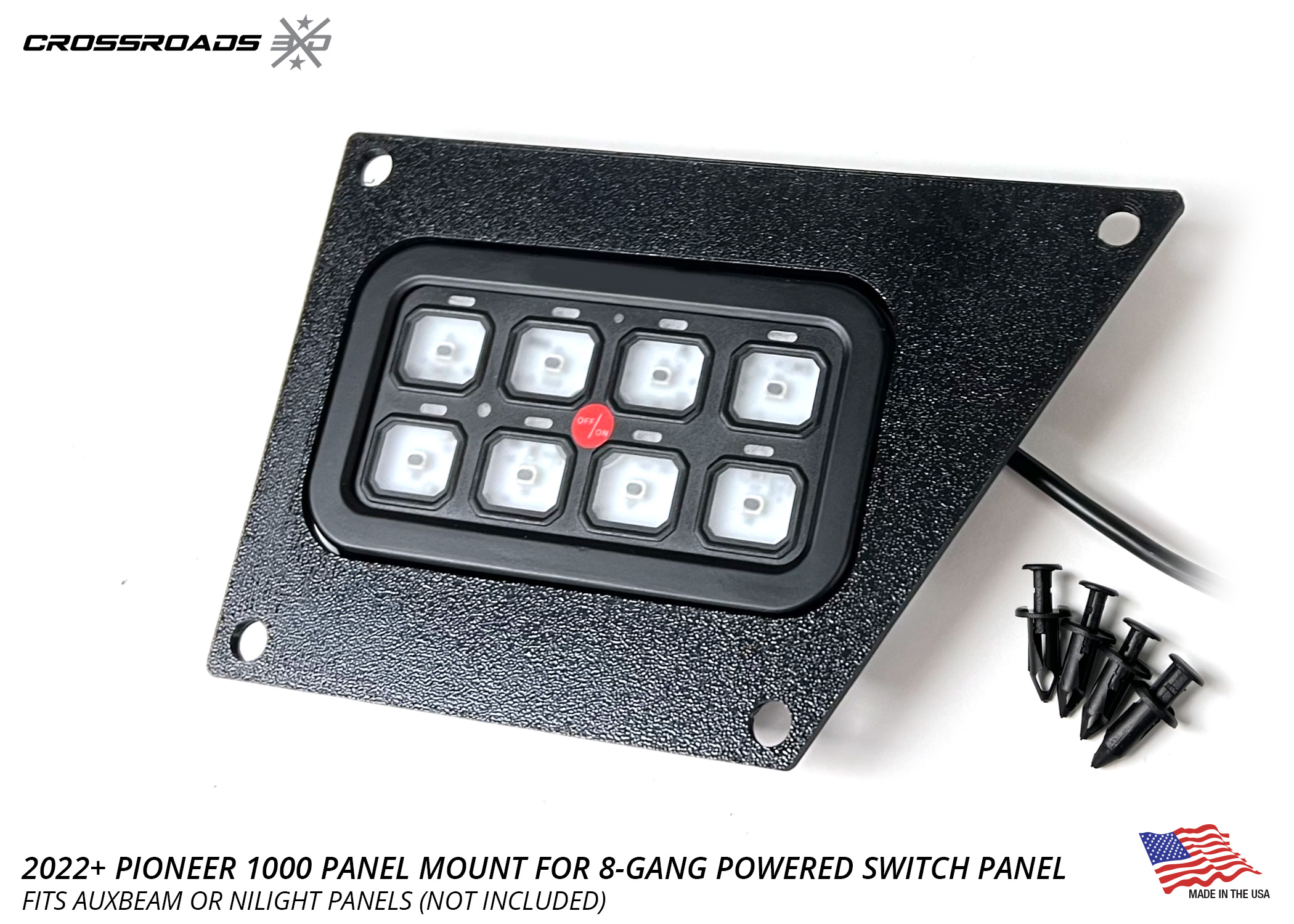 2022 Pioneer 1000 Dash Mount for 8-Gang Powered Switch Panel - Image 2