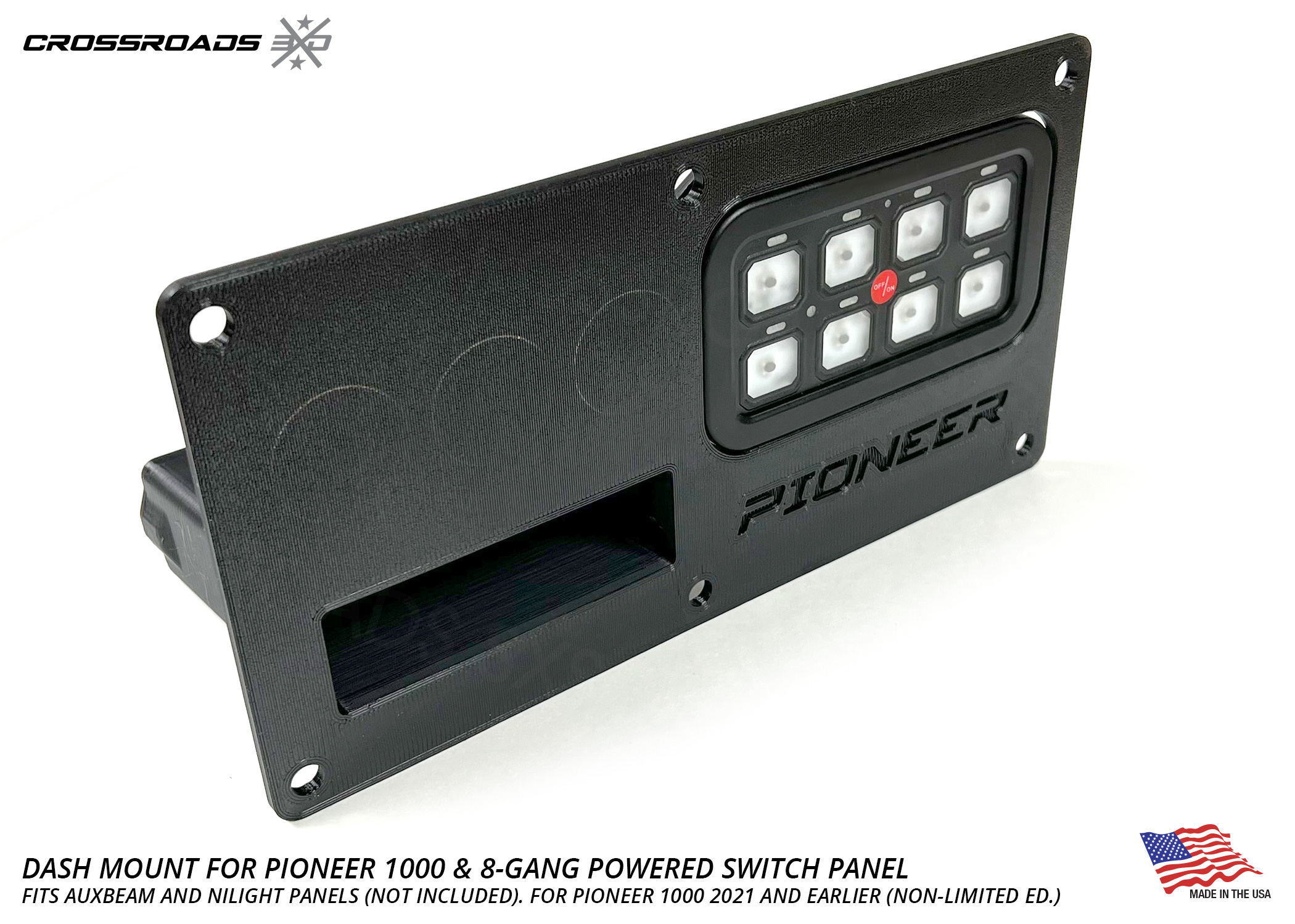 Pioneer 1000 Dash Mount for 8-Gang Powered Switch Panel - Image 2