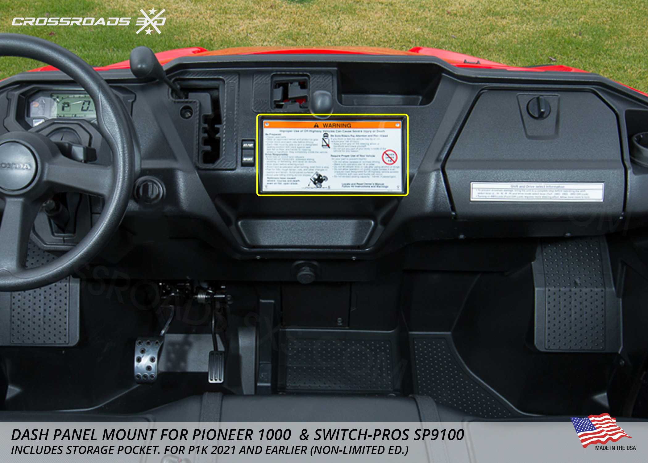 Pioneer 1000 Dash Panel for Inferno Cab Heater Vents - Image 4