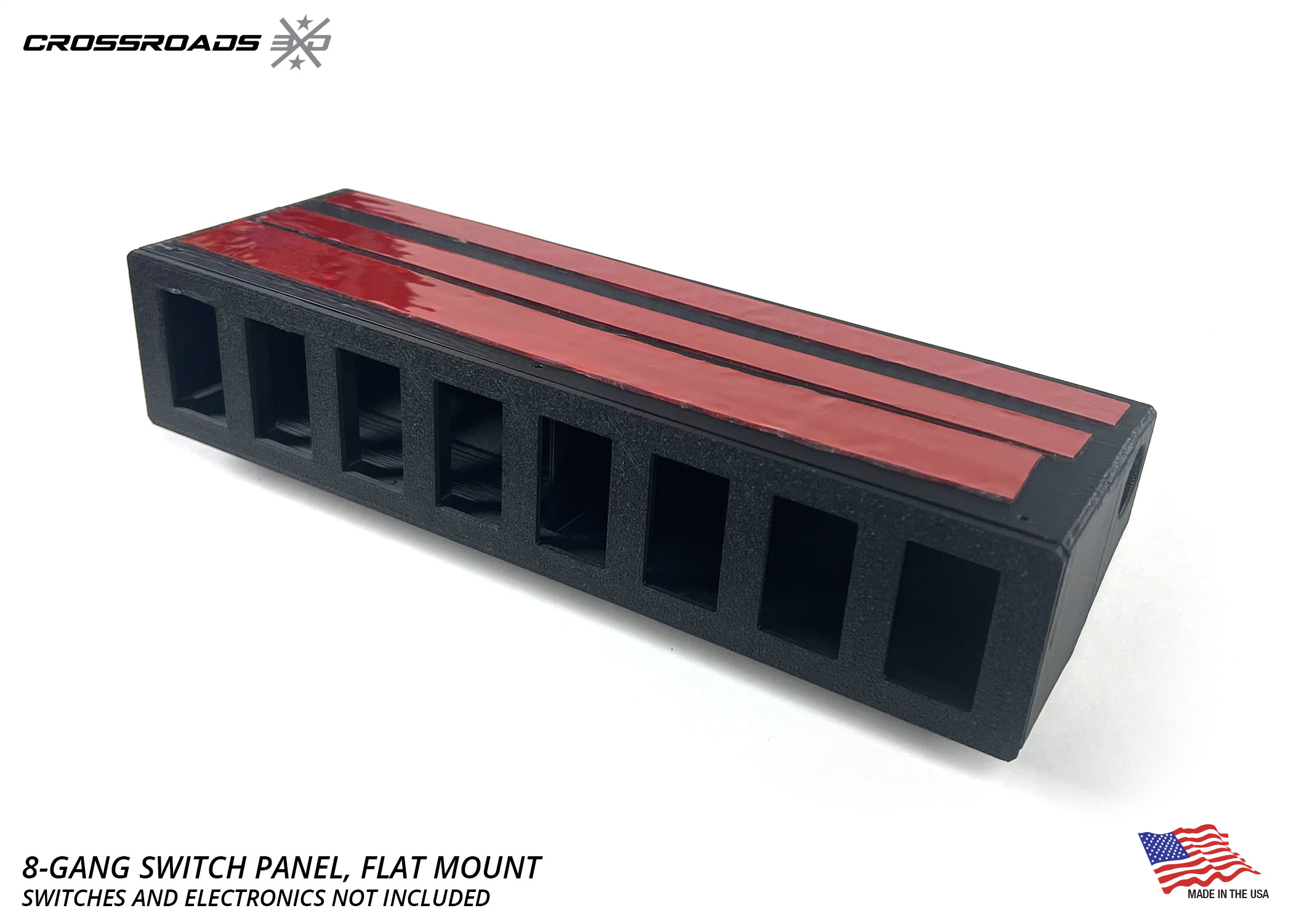 8-Gang Switch Panel - Adhesive Mount - Image 2