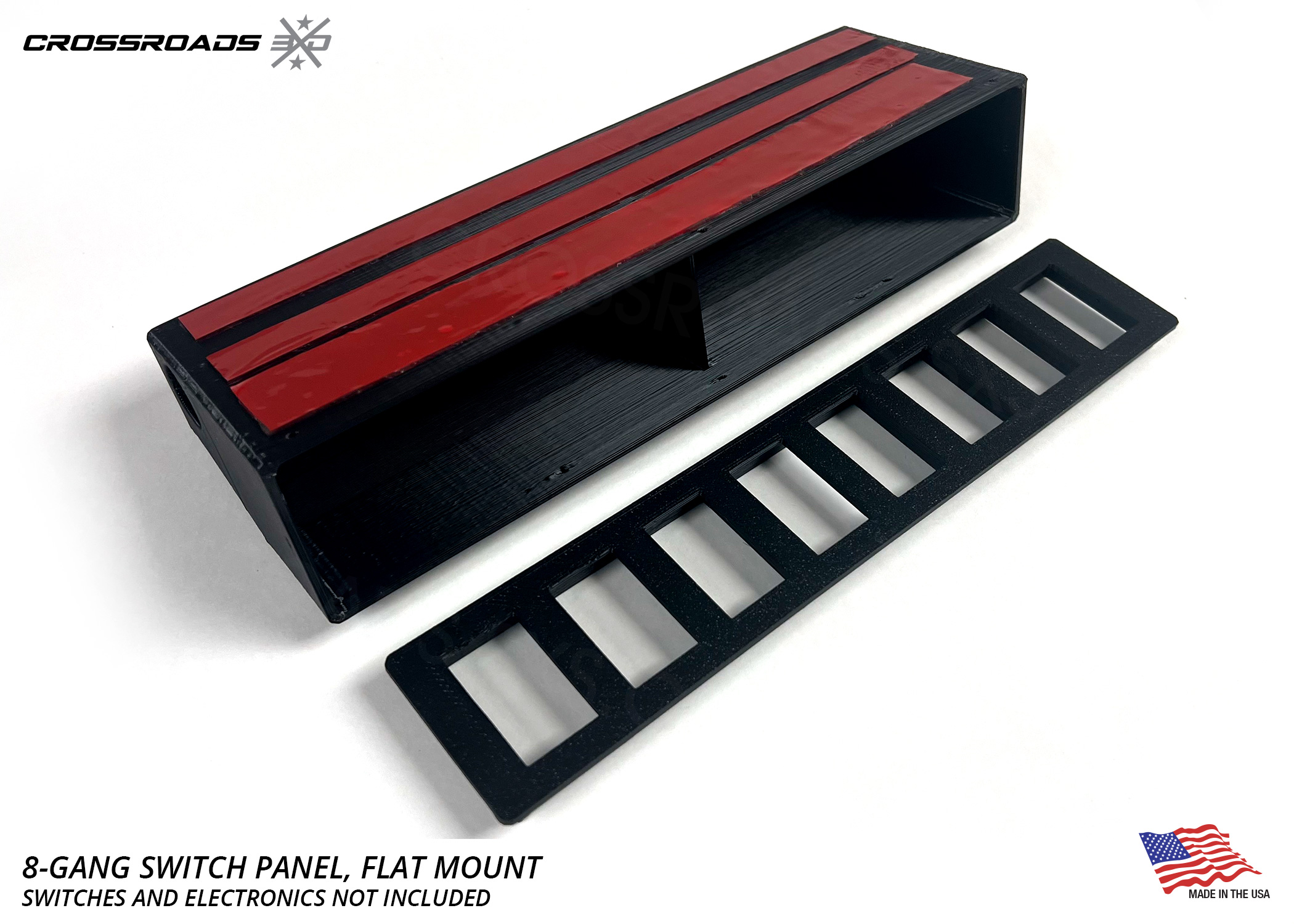 8-Gang Switch Panel - Adhesive Mount - Image 3