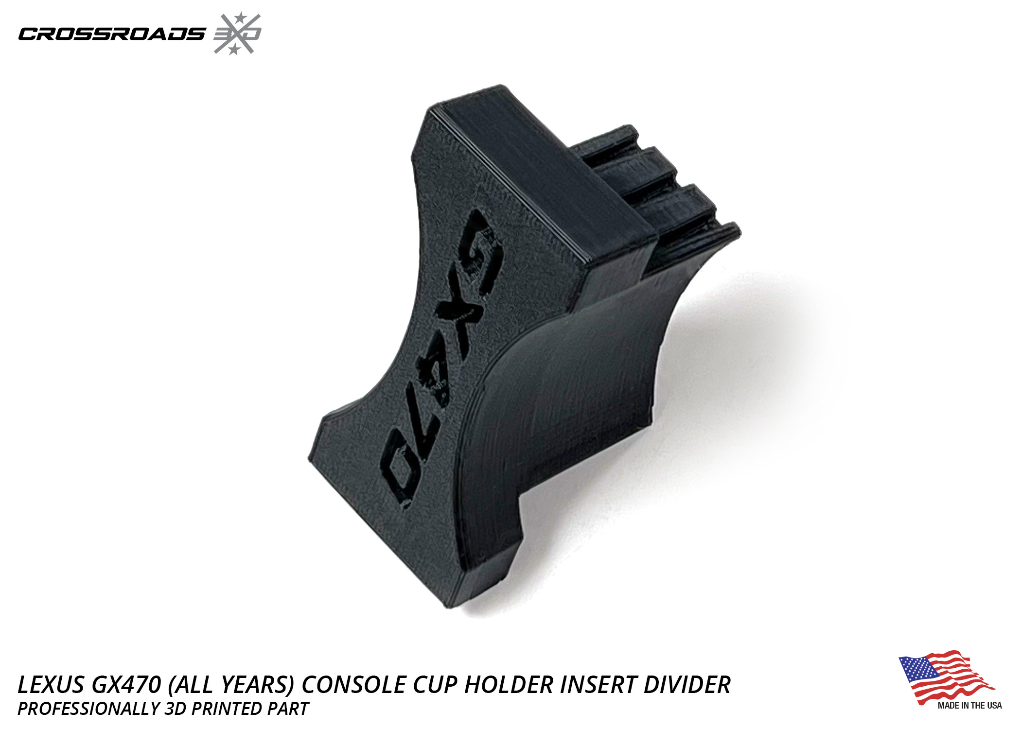 Lexus GX470 (all), LX470 (2000-2007) Console Cup Holder Insert Divider - Image 4