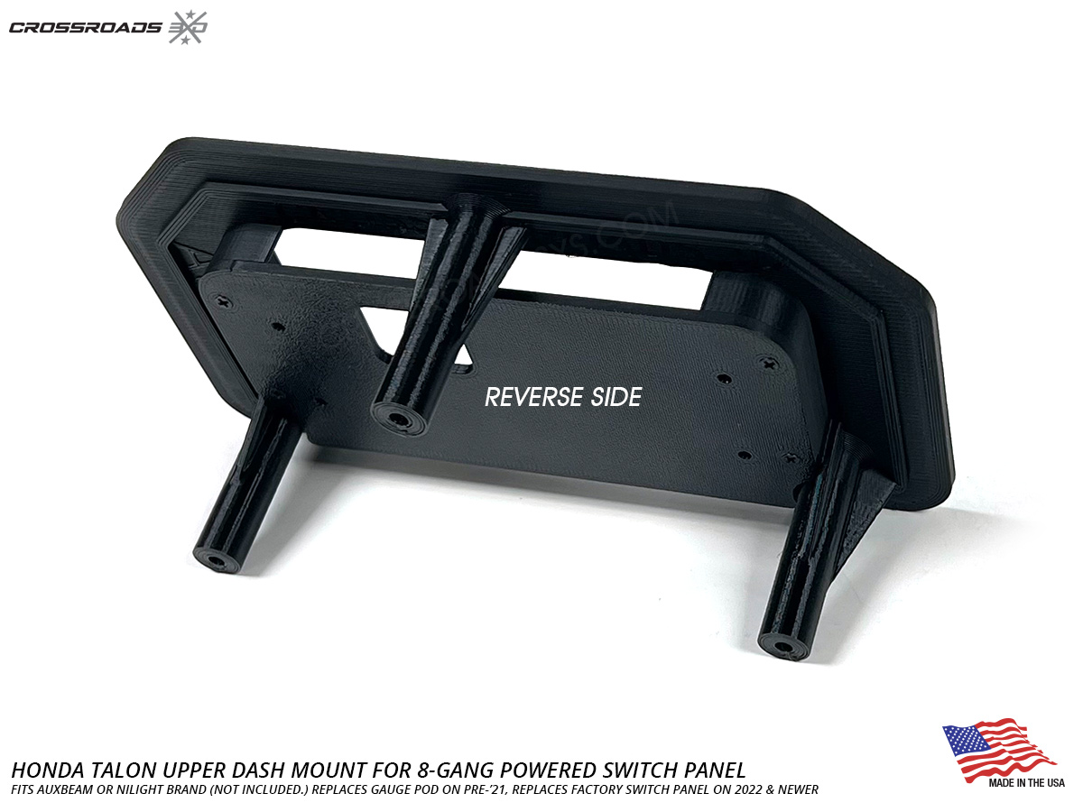 Upper Dash Mount for the Honda Talon & 8-Gang Powered Switch Panel - Image 4