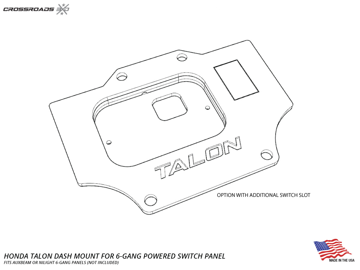 Dash Mount for the Honda Talon 6-Gang Powered Switch Panel - Image 7
