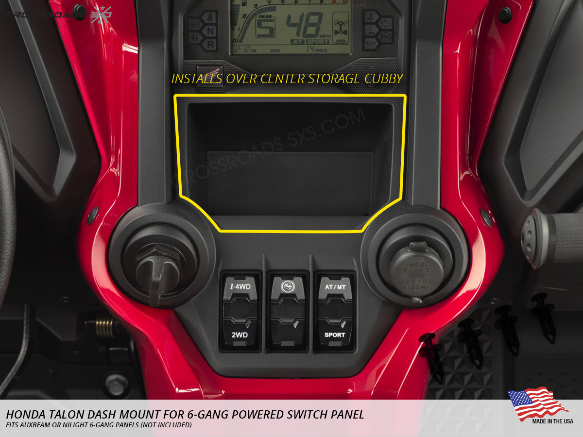 Dash Mount for the Honda Talon 6-Gang Powered Switch Panel - Image 4