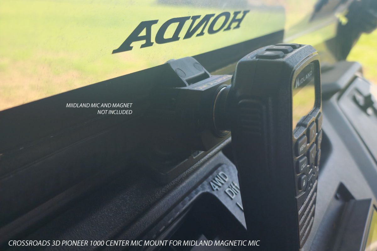 Mic Mount for Pioneer 1000 and Midland Magnetic Handset Mic - Image 4