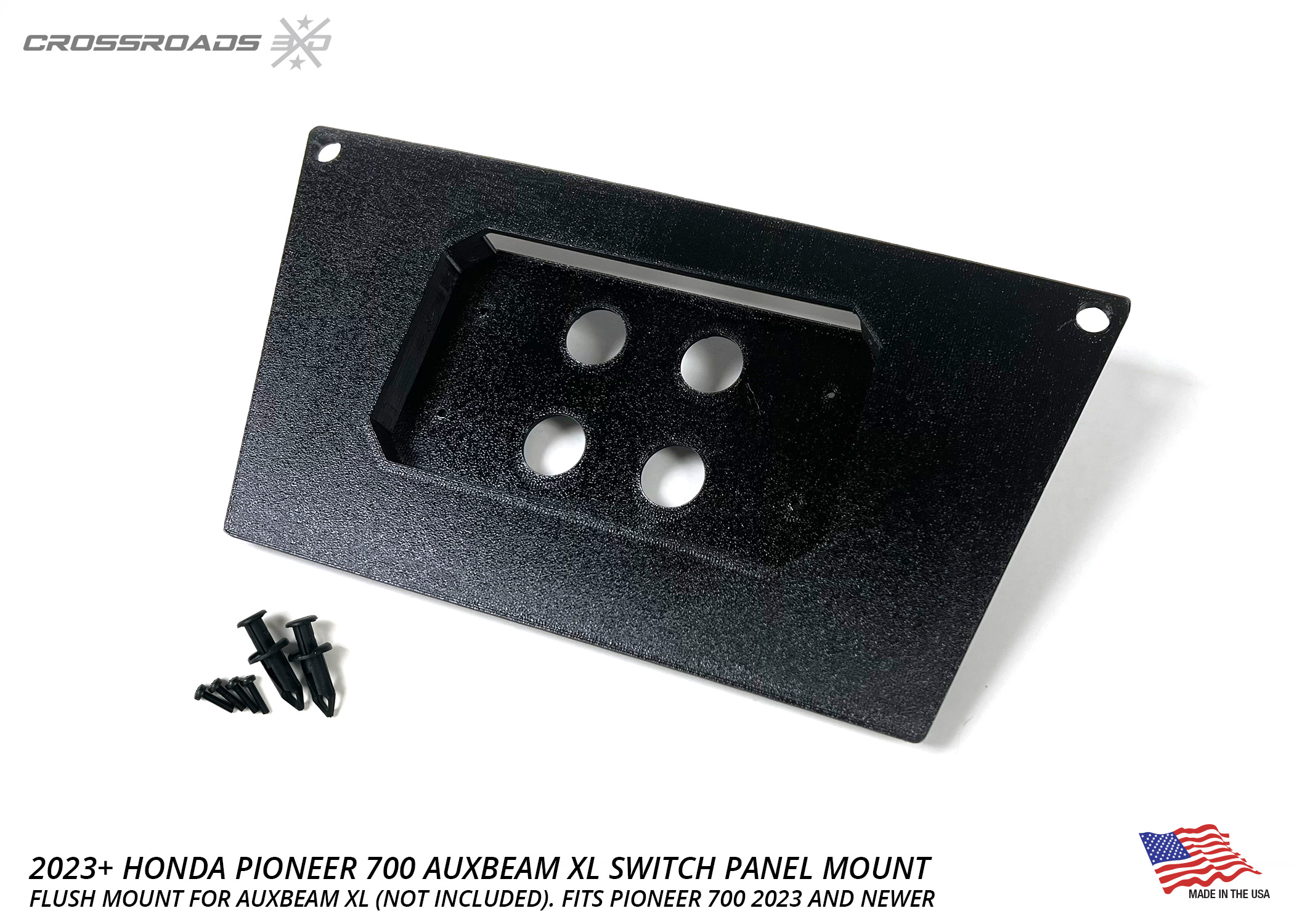 Flush Dash Panel Mount for Auxbeam XL and 2023+ Pioneer 700 - Image 3