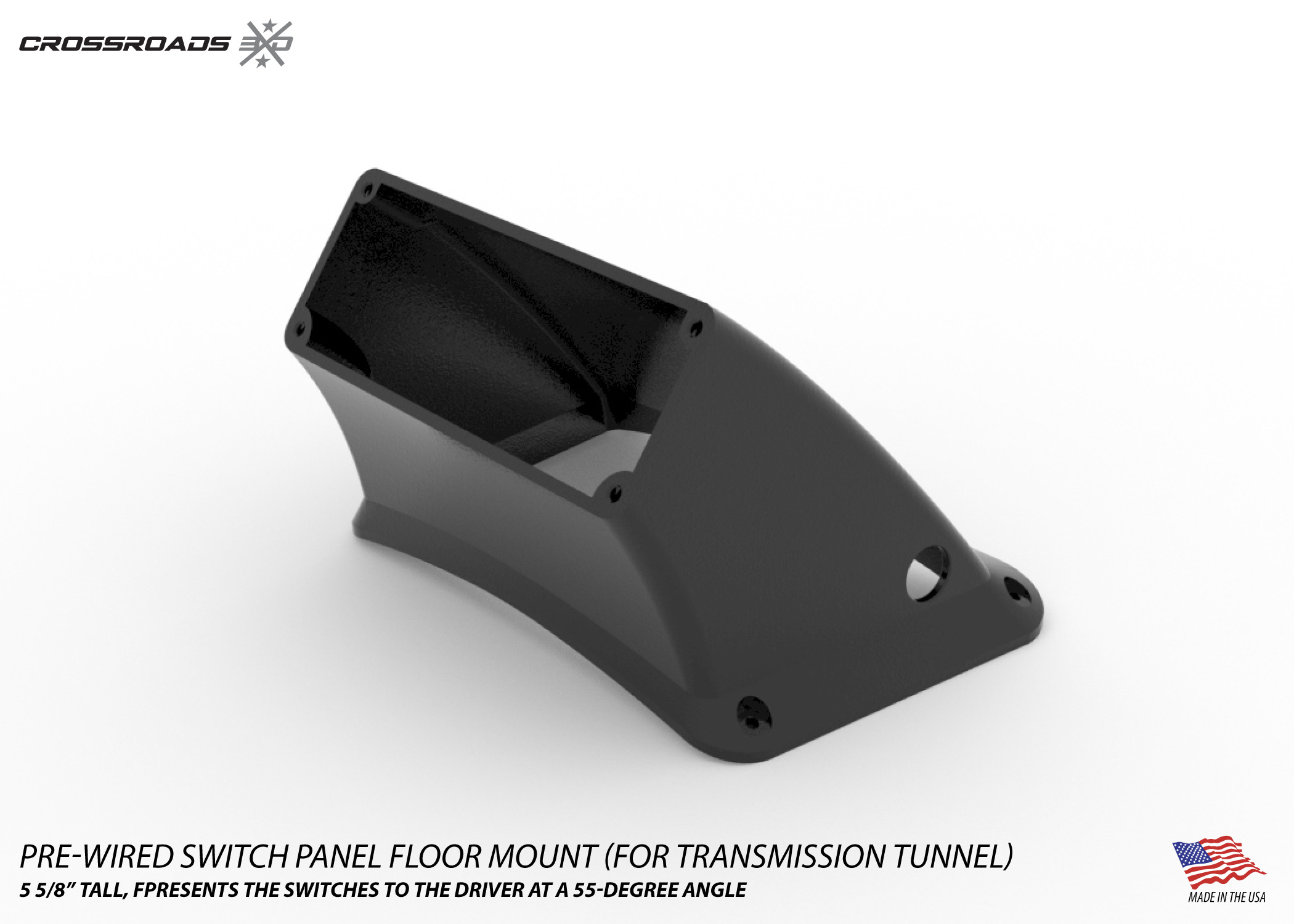 Pre-Wired Switch Panel Floor Mount for Transmission Tunnel - Image 4