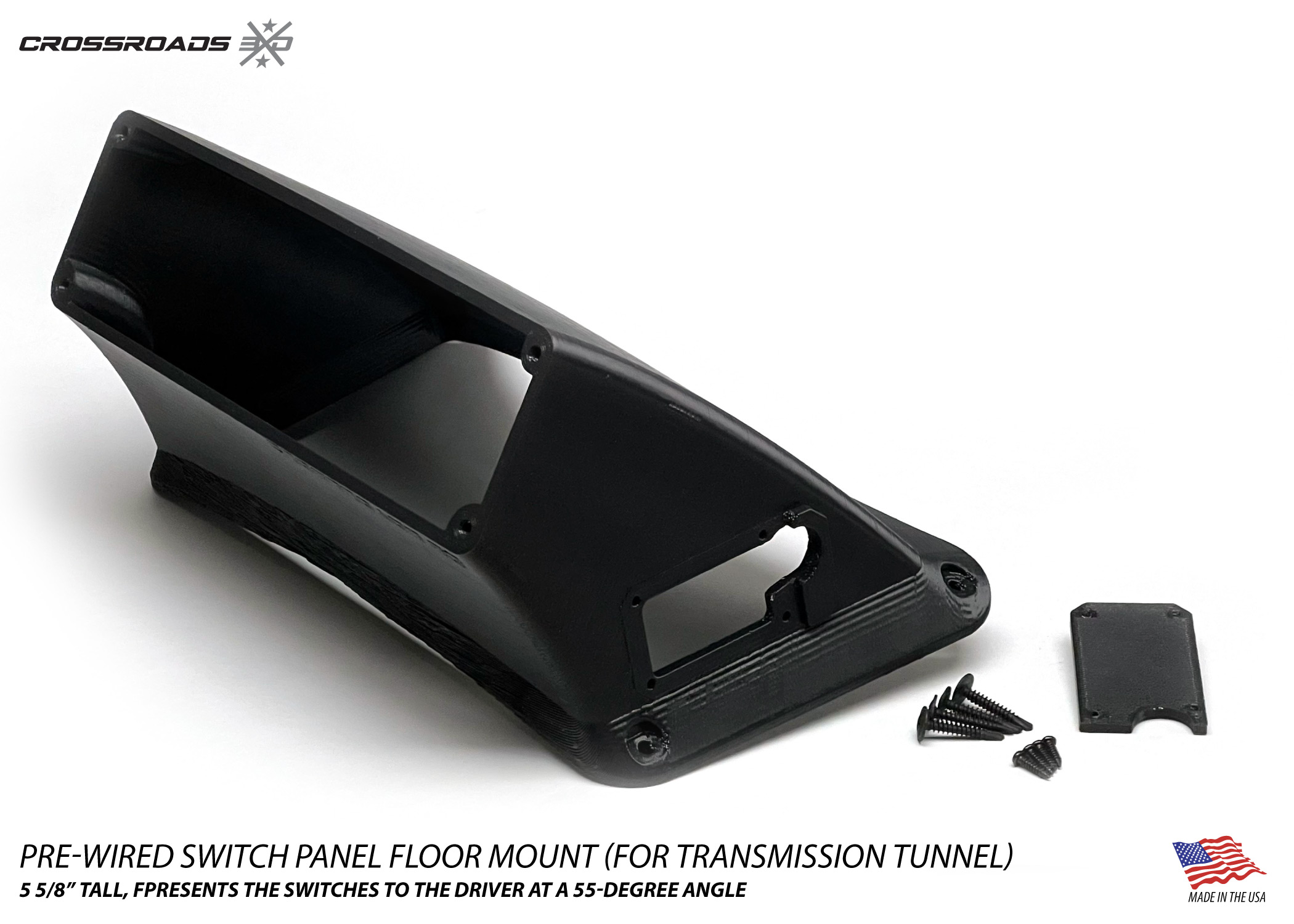 Pre-Wired Switch Panel Floor Mount for Transmission Tunnel - Image 2