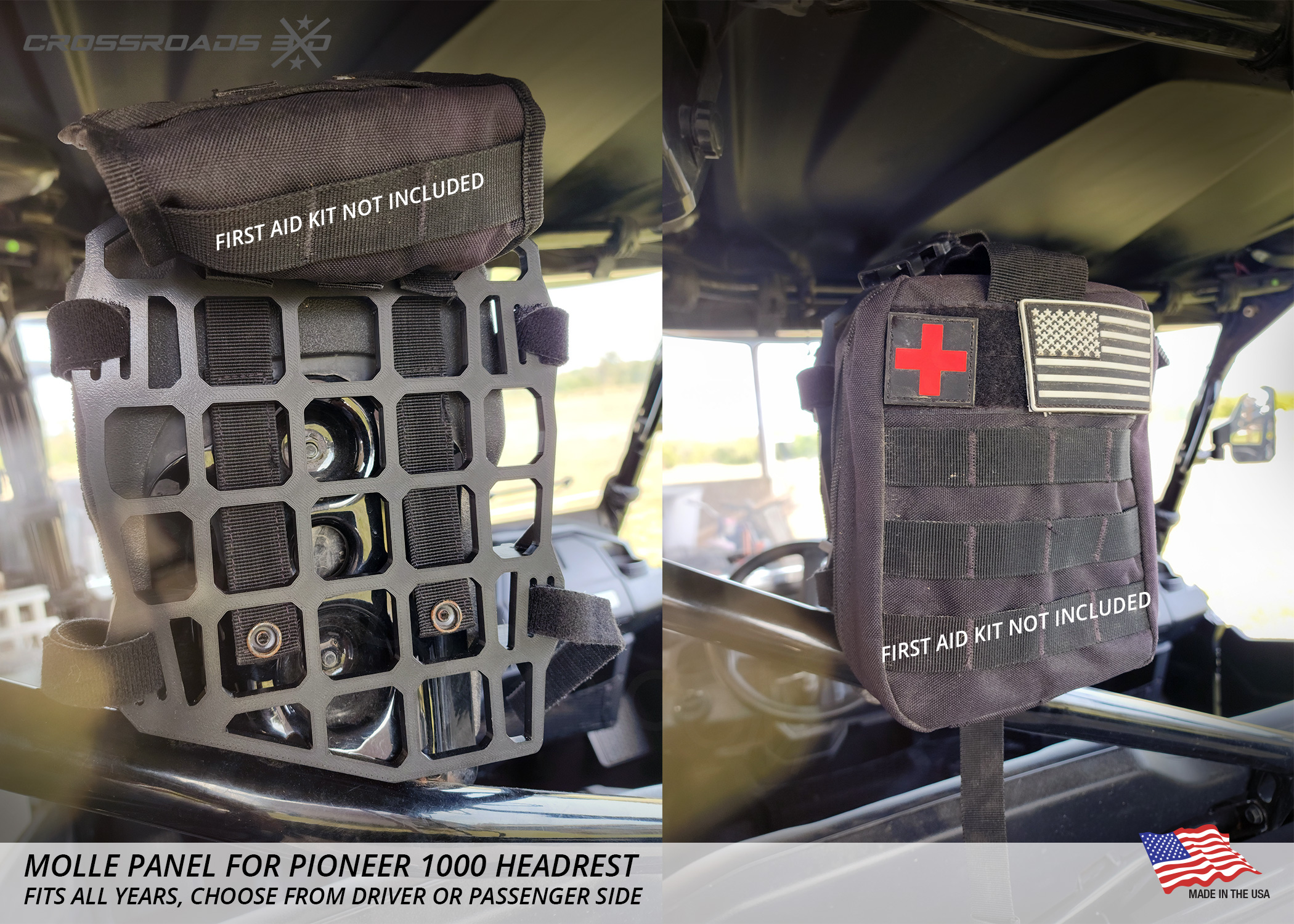 Pioneer 1000 Headrest Molle Panel - Image 6