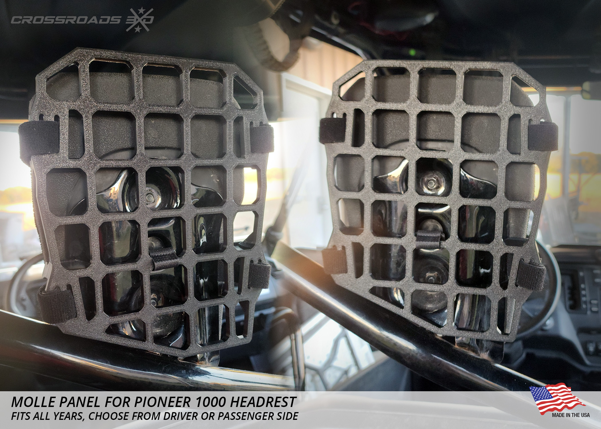 Pioneer 1000 Headrest Molle Panel - Image 3