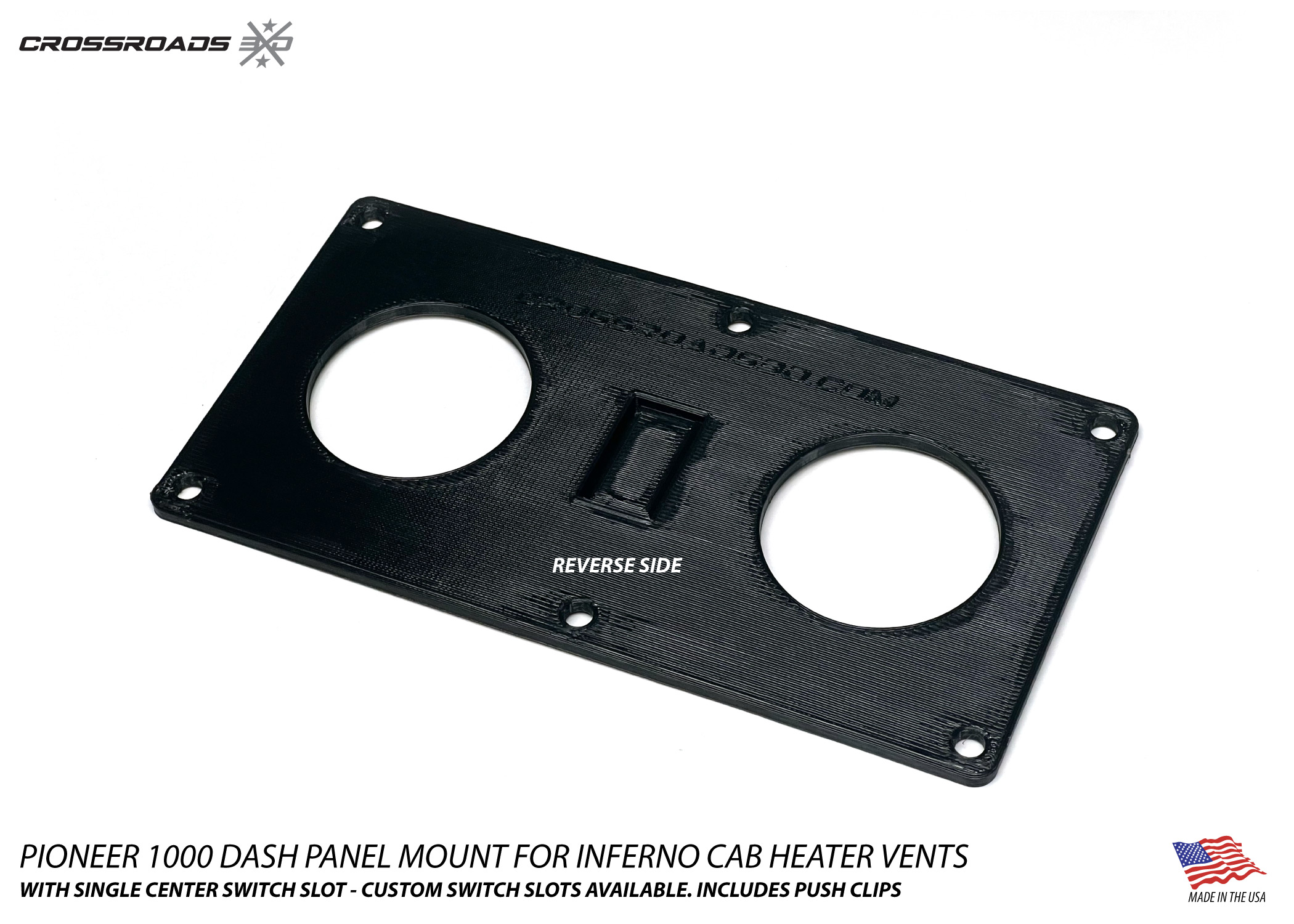 Pioneer 1000 Dash Panel for Inferno Cab Heater Vents - Image 3