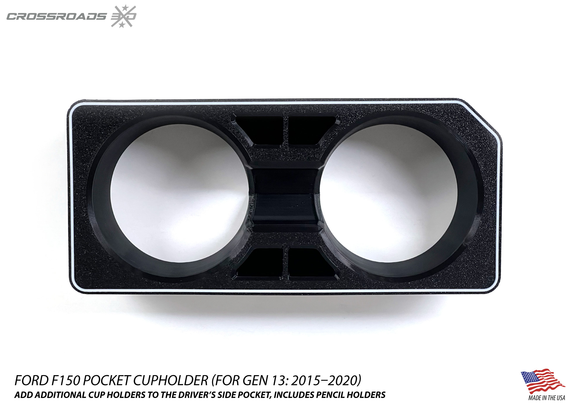 Cup Holders for Ford F-150 (2015-2020, Gen 13) Center Console - Image 4