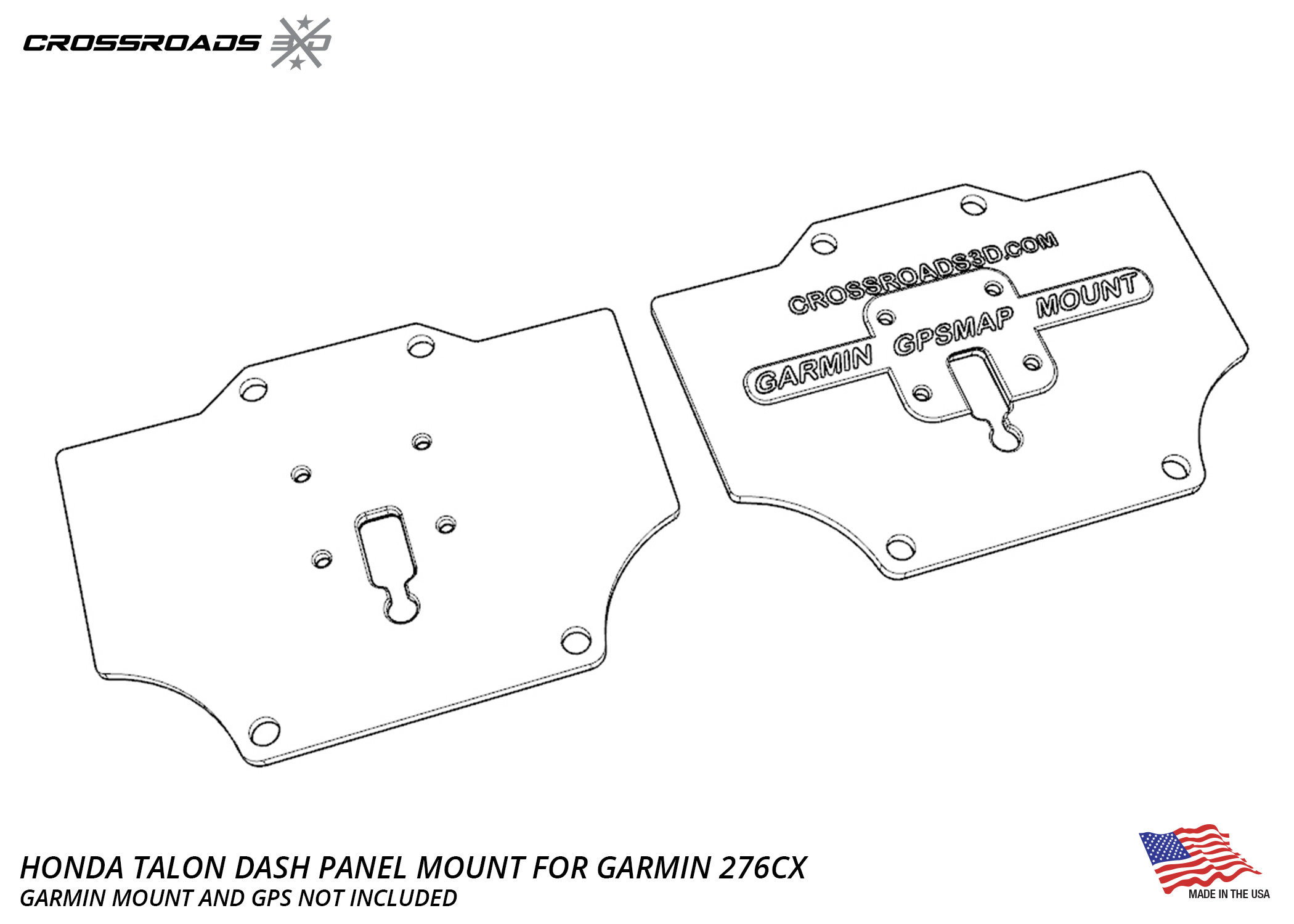 Dash Mount for the Honda Talon and Garmin 276Cx - Image 5