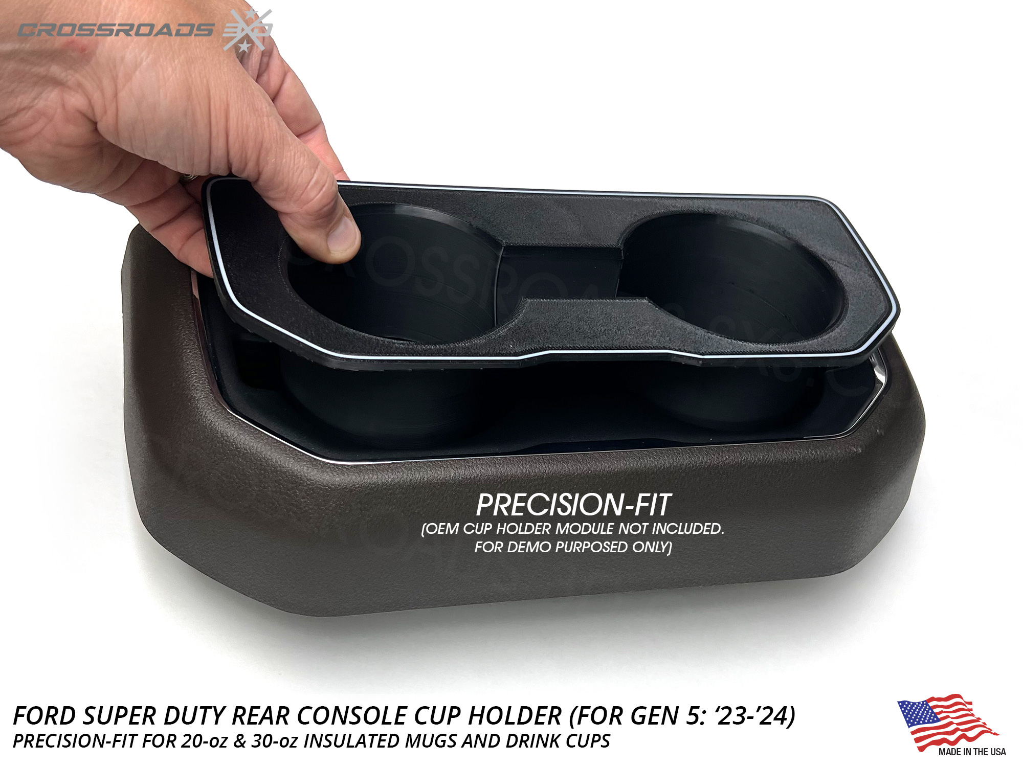 Rear Cup Holder for Ford Super Duty F250, F350 (2023-2025) - Image 8