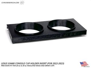Cup Holder Upgrade for Lexus GX460 (2022-2023) Precision Fit for Yeti 20, 30oz and other tumblers