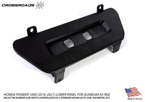Auxbeam AS-R60 Slim Switch Panel Mount [Lower Cubby] for Pioneer 1000 2016-2021