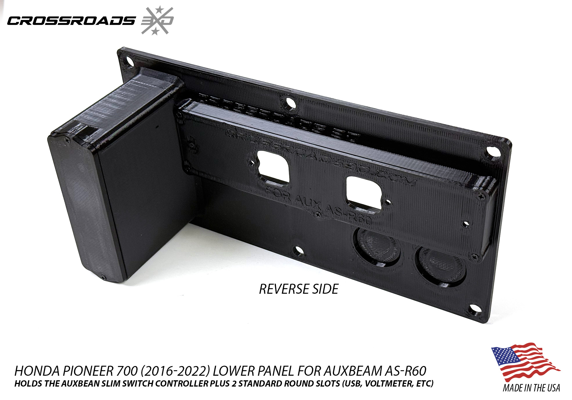 Auxbeam AS-R60 Slim switch panel mount for Pioneer 700 2016-2022 - Image 2
