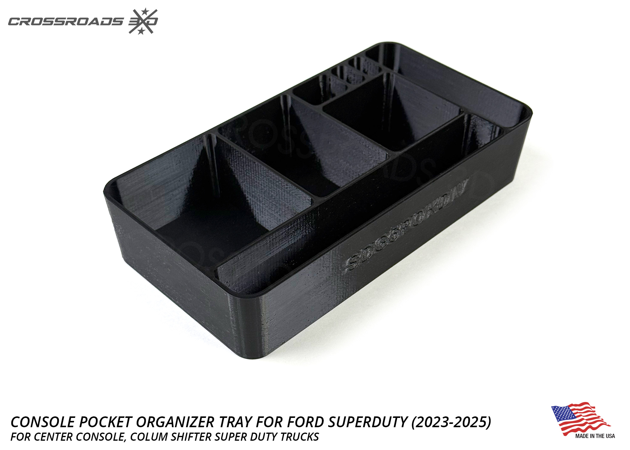 Console Pocket Organizer Tray for Ford Super Duty (2023-2025)