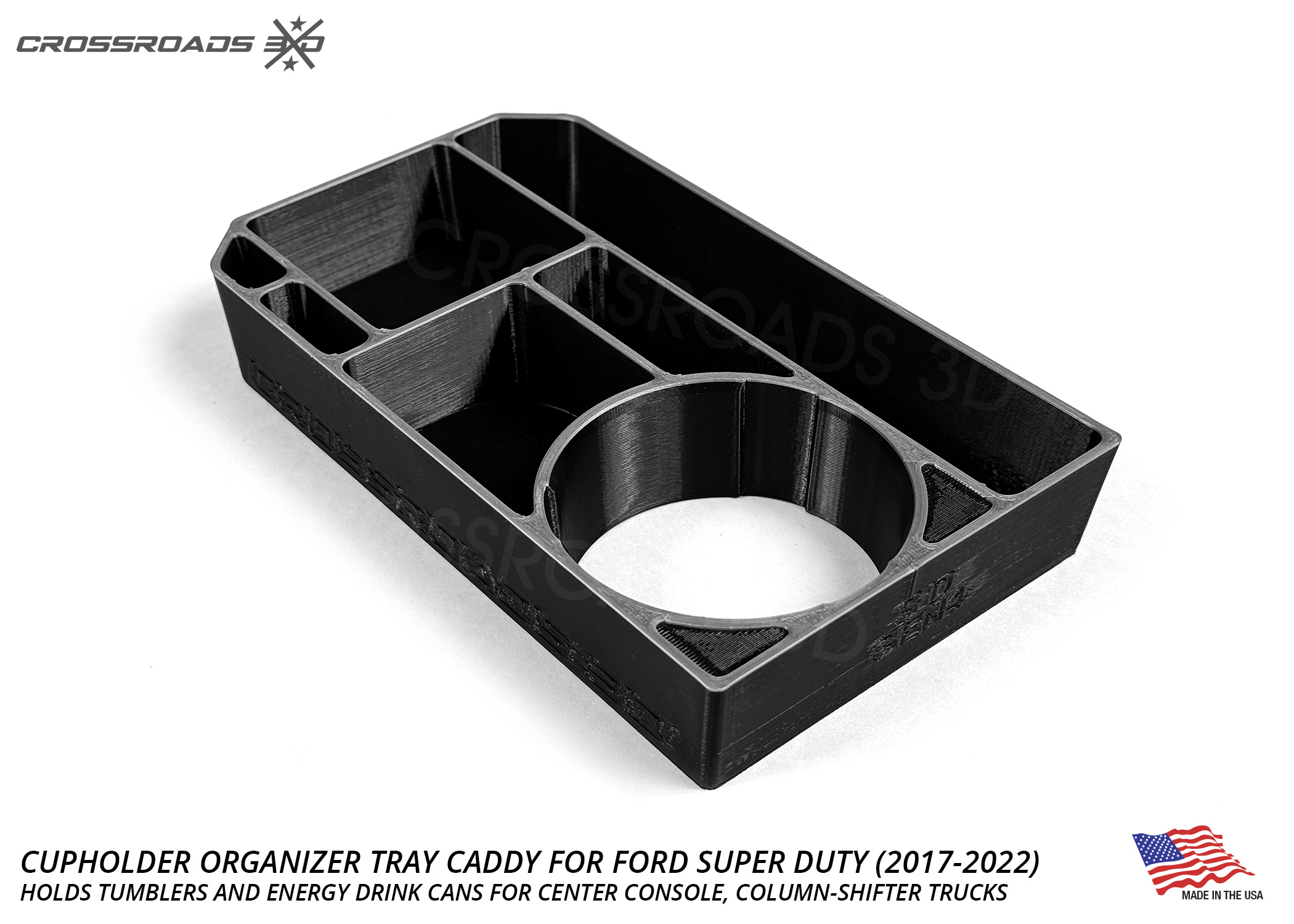 Cup Holder Organizer Tray Caddy for Ford Super Duty (2017-2022) - Image 4