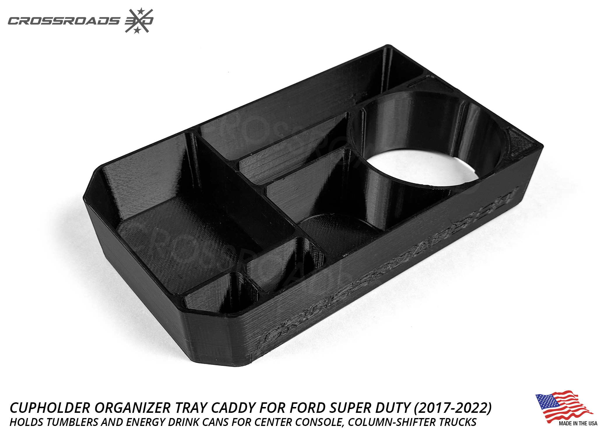 Cup Holder Organizer Tray Caddy for Ford Super Duty (2017-2022) - Image 2