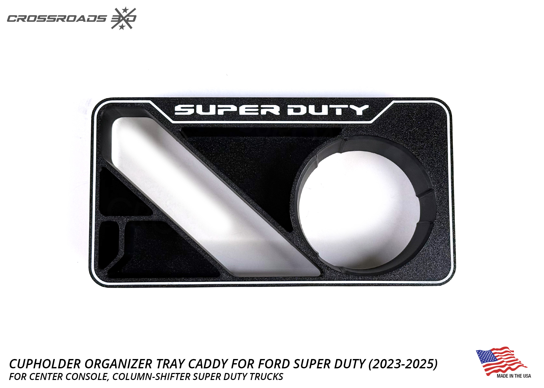 Cup Holder Organizer Tray Caddy Gun Holder for Ford Super Duty (2023-2025) - Image 4