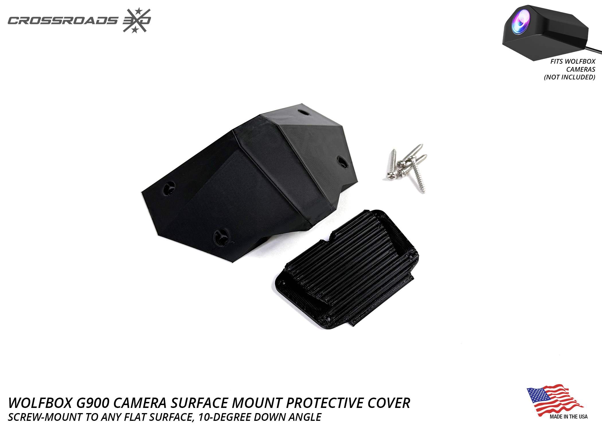 Protective Cover Mount for Wolfbox Camera (Screw or Adhesive mount) - Image 6