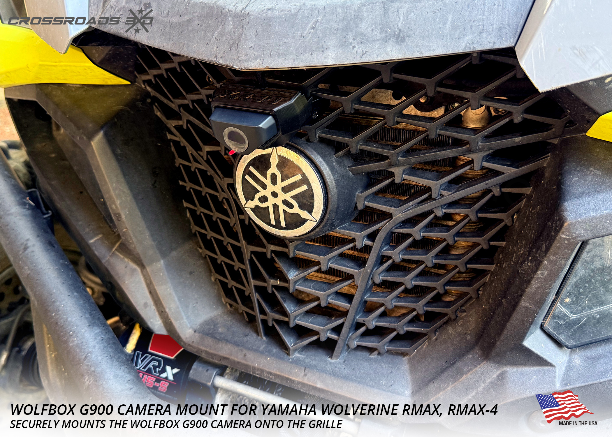 WolfBox Camera Mount for Yamaha RMAX Wolverine, RMAX-4 - Image 3