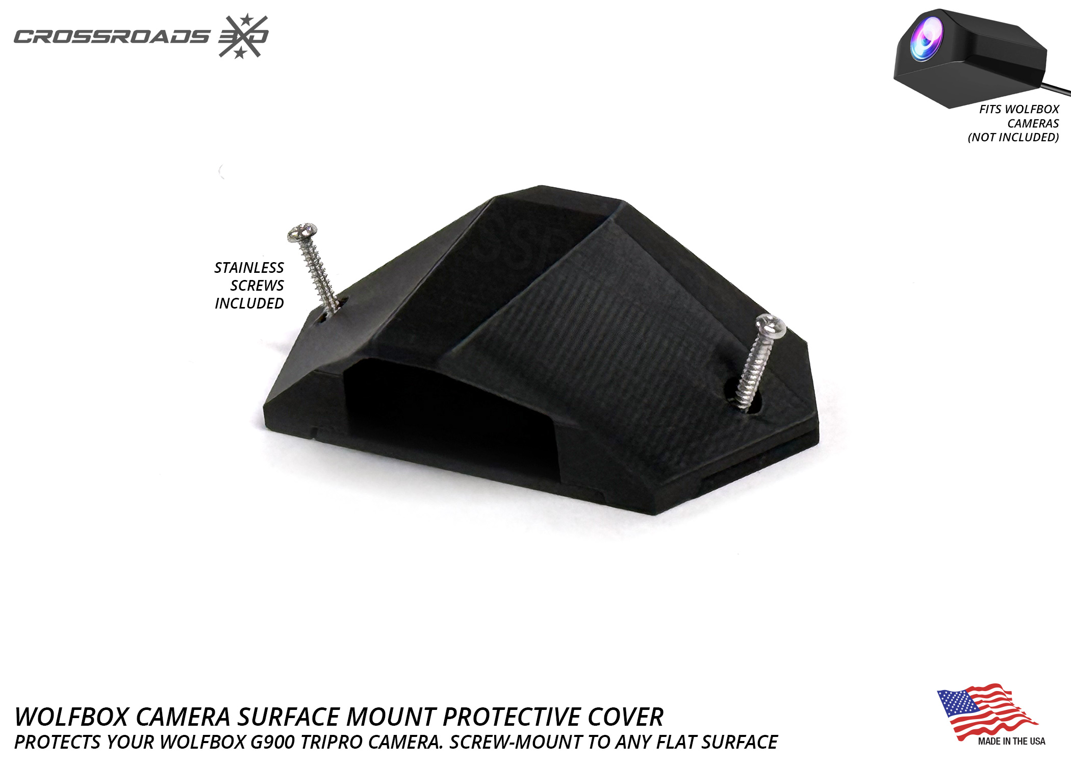 Protective Cover Mount for Wolfbox Camera (Screw or Adhesive mount) - Image 11
