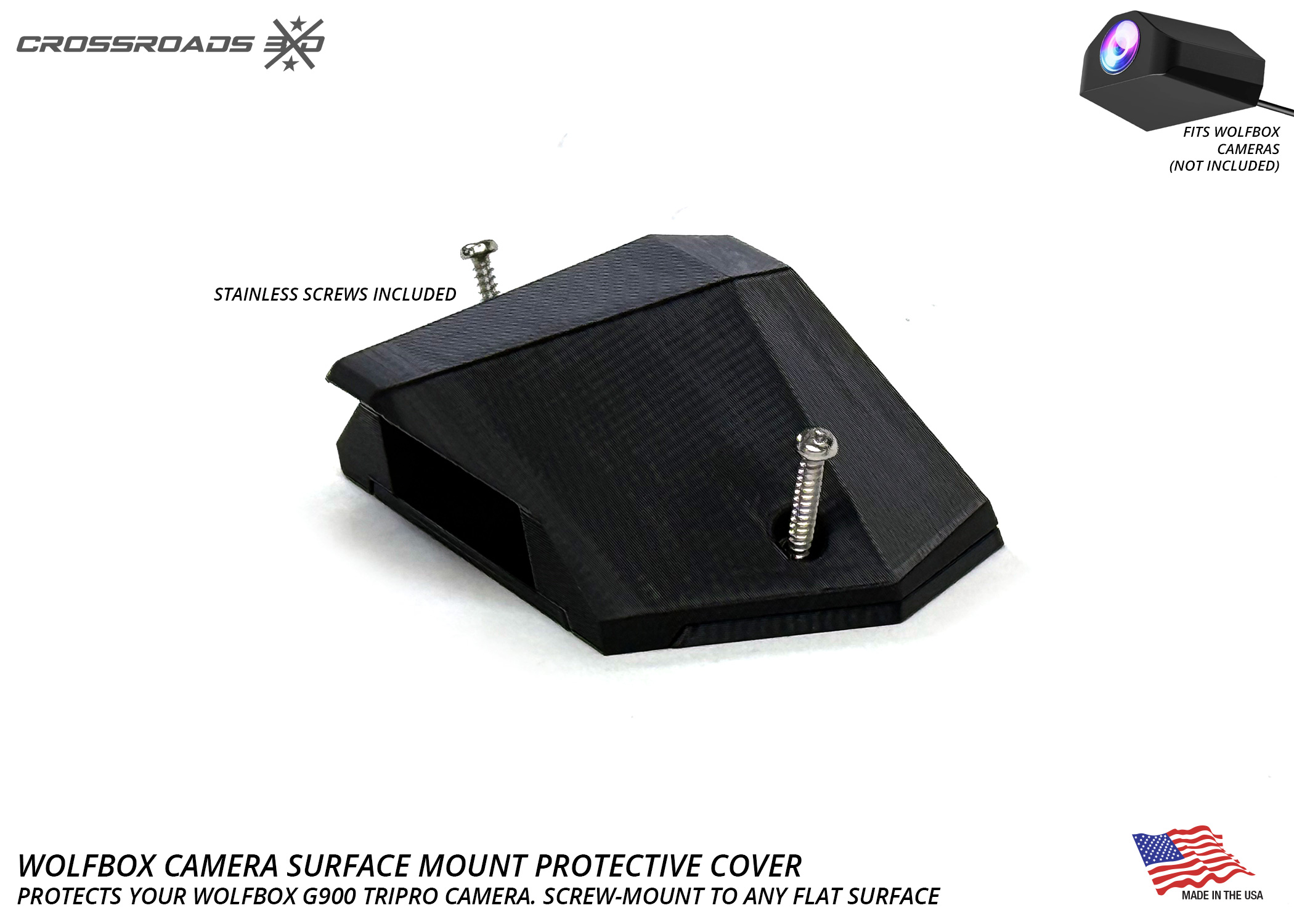 Protective Cover Mount for Wolfbox Camera (Screw or Adhesive mount) - Image 10