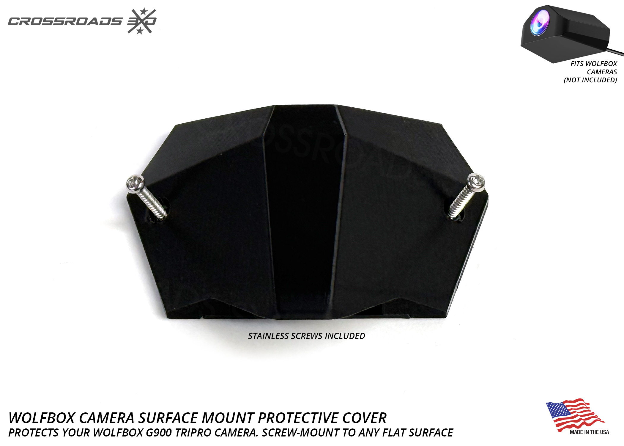 Protective Cover Mount for Wolfbox Camera (Screw or Adhesive mount) - Image 8