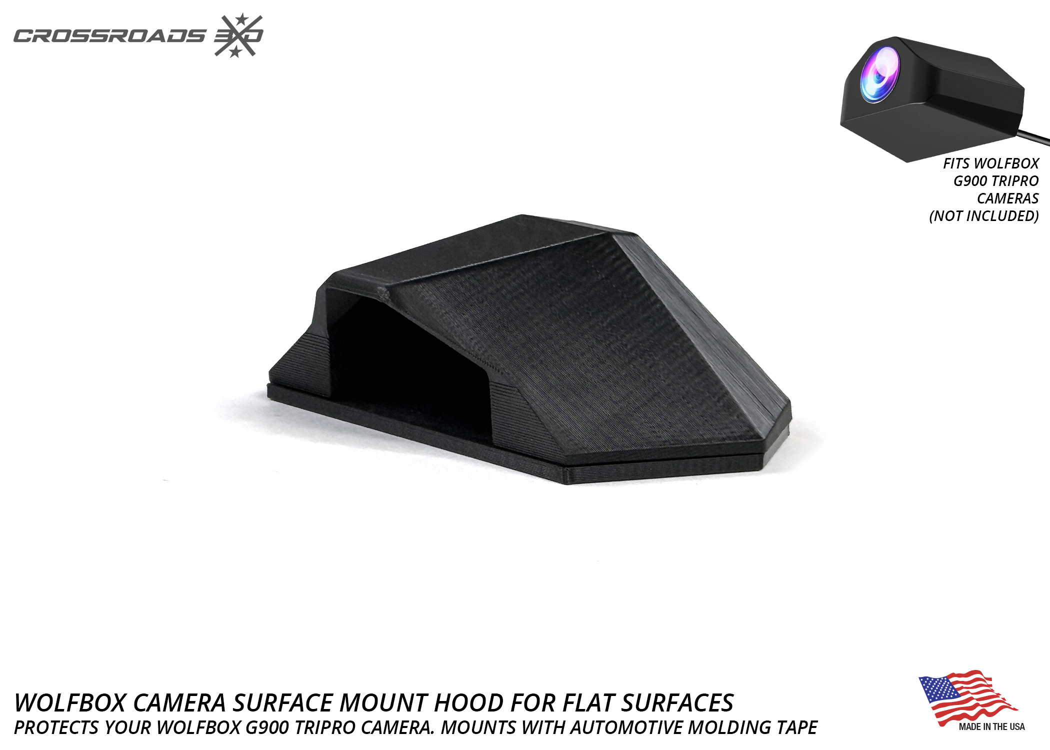 Protective Cover Mount for Wolfbox Camera (Screw or Adhesive mount) - Image 7