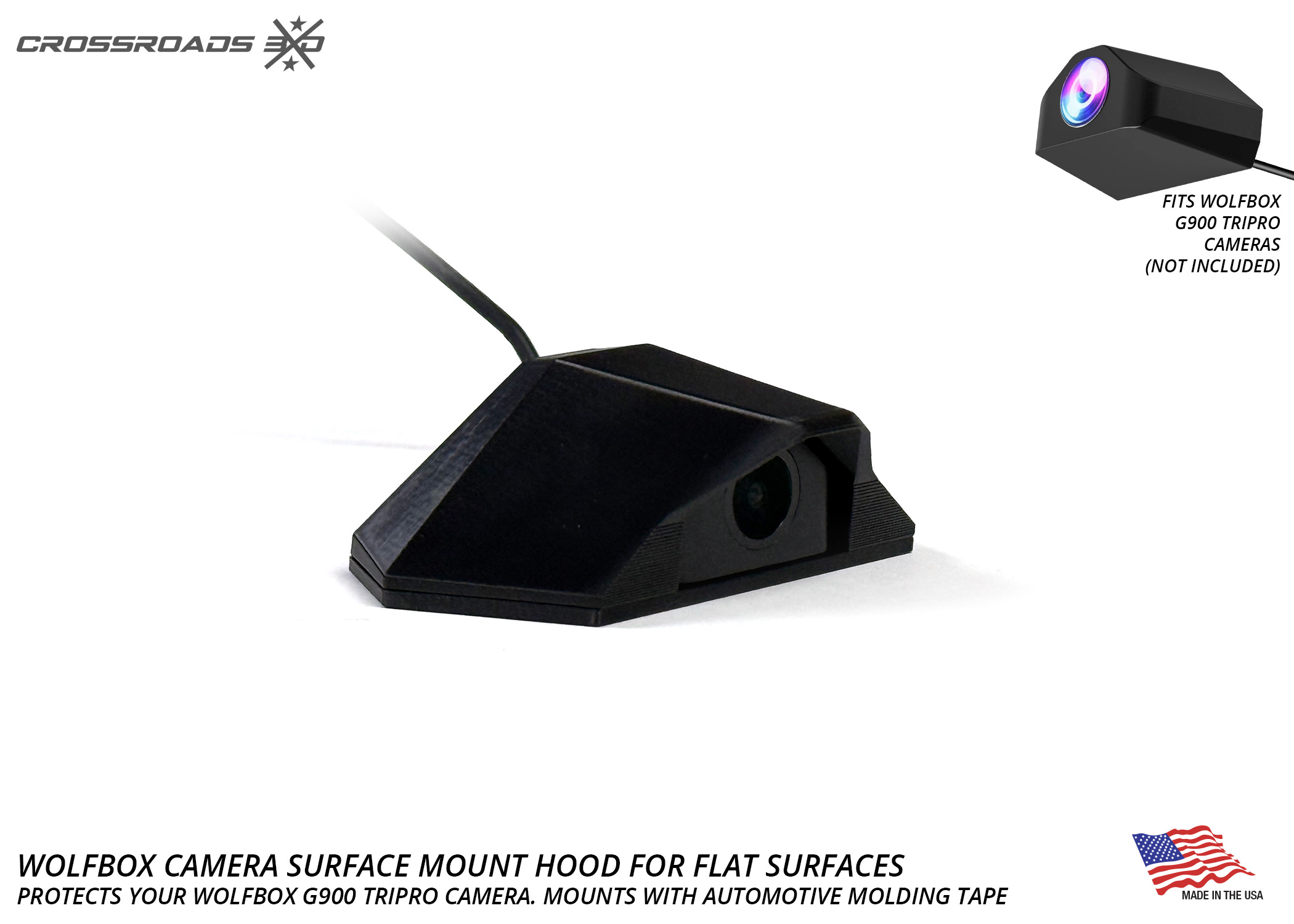 Protective Cover Mount for Wolfbox Camera (Screw or Adhesive mount) - Image 5