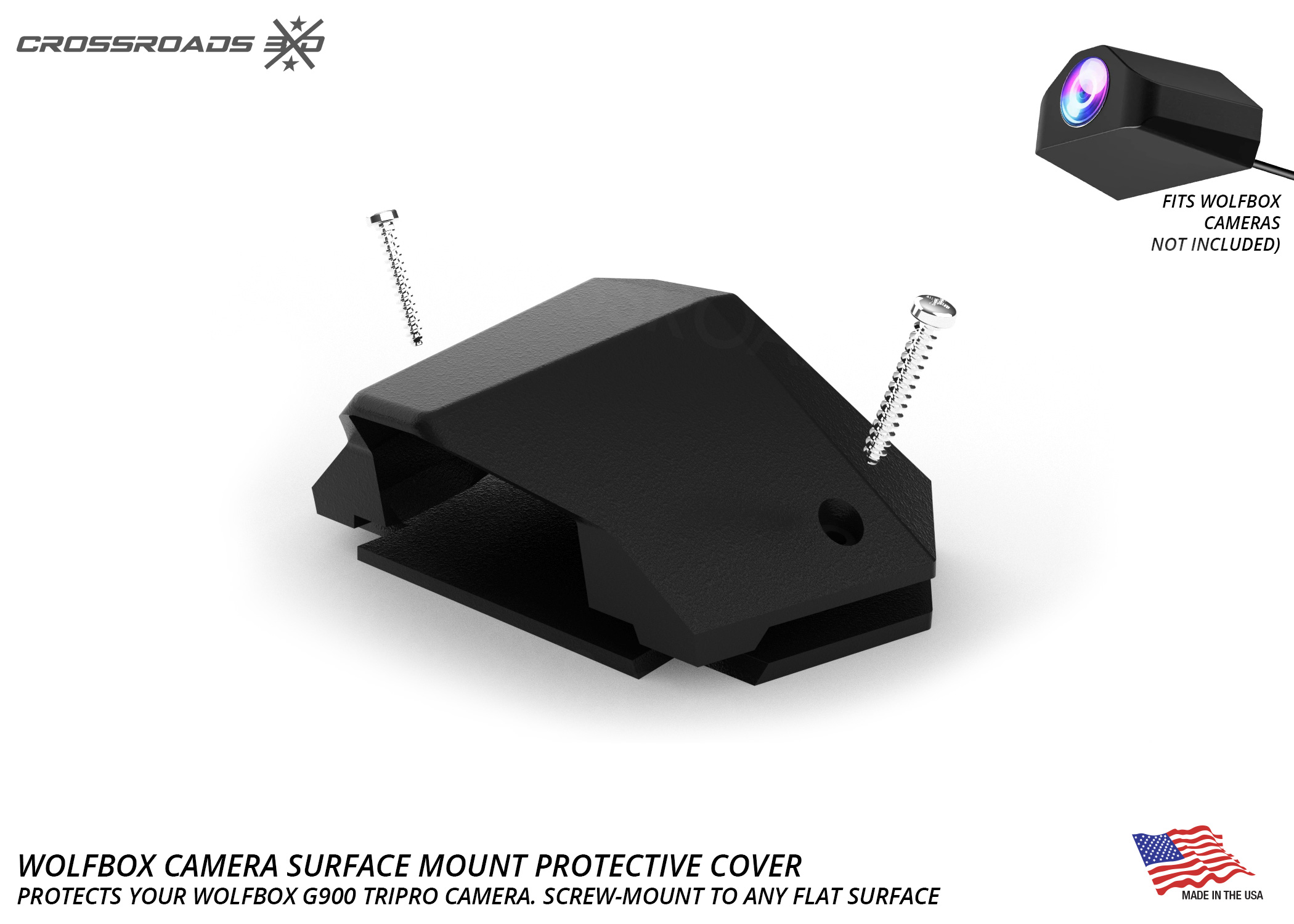 Protective Cover Mount for Wolfbox Camera (Screw or Adhesive mount) - Image 4
