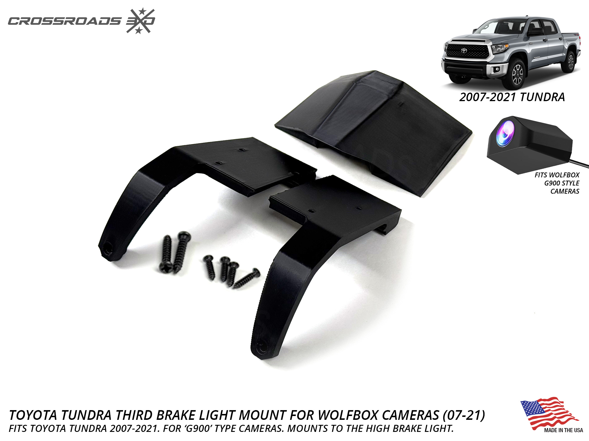 Toyota Tundra Third Brake Light Mount for Wolfbox Cameras (2007-2021) - Image 6