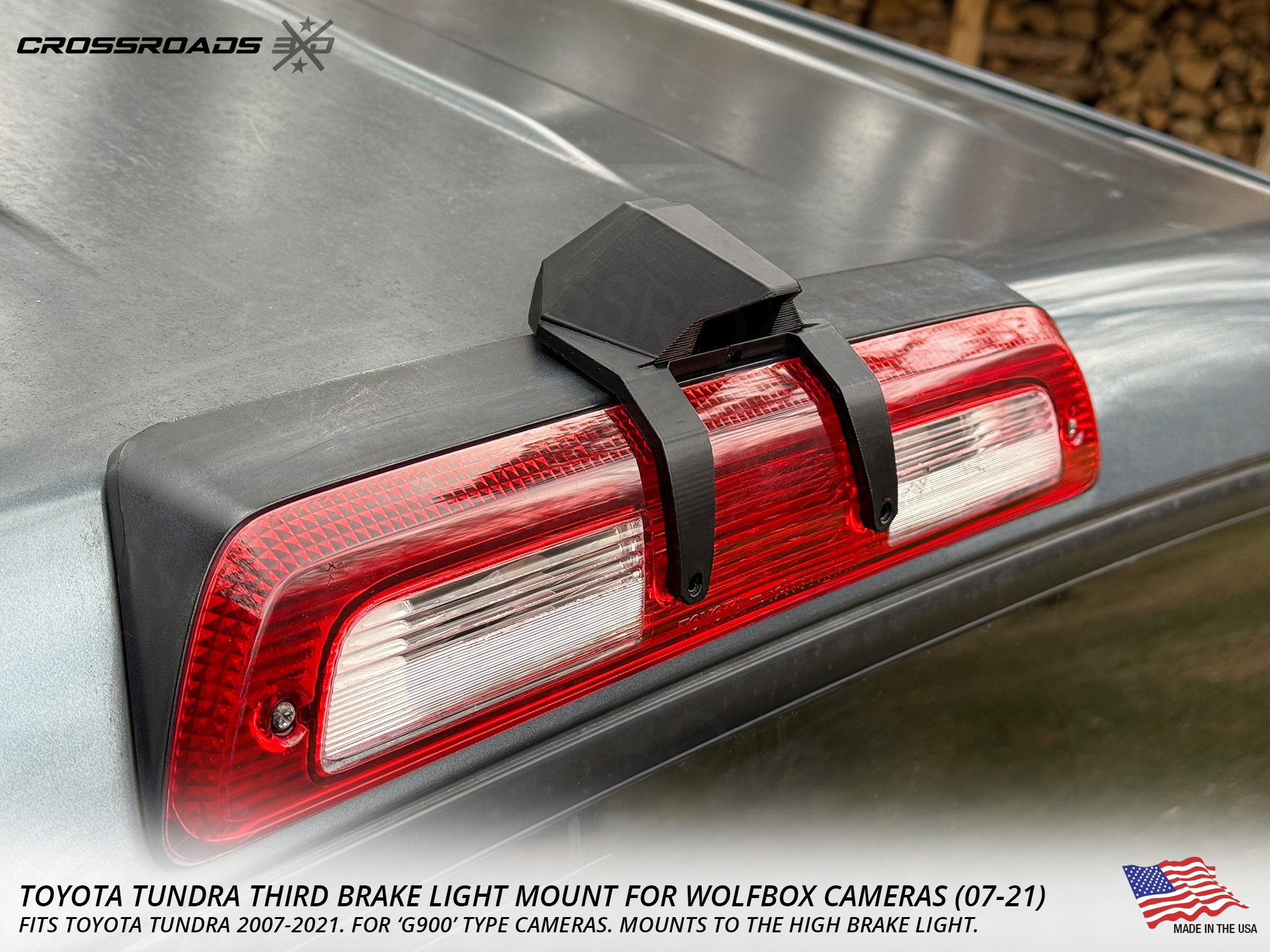 Toyota Tundra Third Brake Light Mount for Wolfbox Cameras (2007-2021) - Image 2