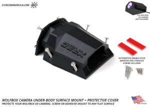 Wolfbox Protective Cover Mount – Screw or Adhesive Underbody Surface, for G900 style Cameras