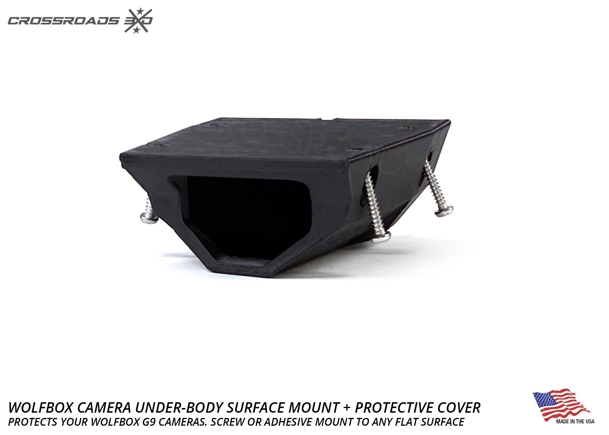 Wolfbox Protective Cover Mount – Screw or Adhesive Underbody Surface, for G900 style Cameras - Image 6