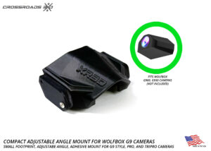 Compact Adjustable-Angle Mount for WolfBox G900/G930 Pro & Tripro Cameras - USA-made